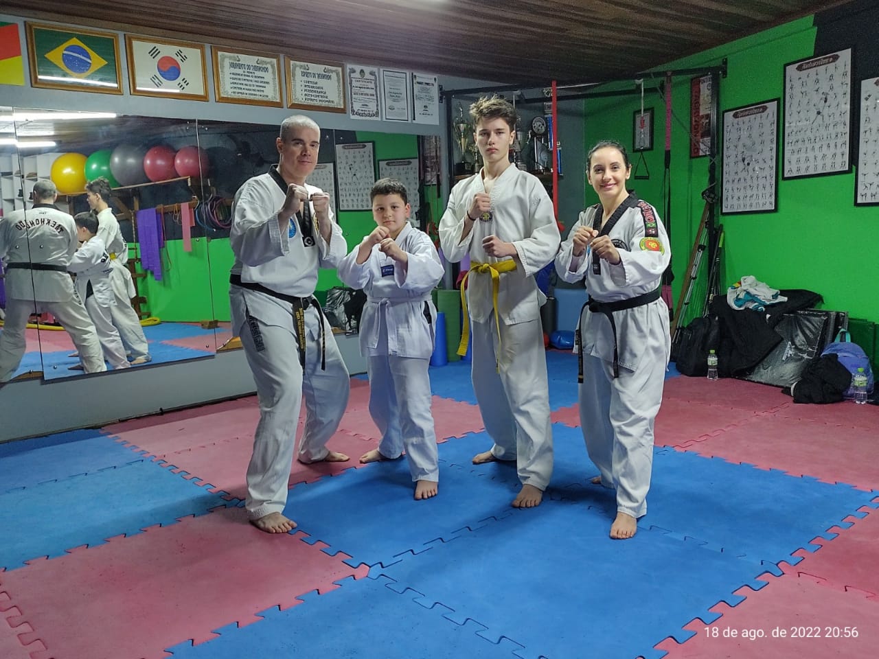 Foto que ilustra o final do treino